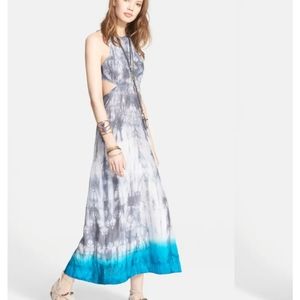 Free People Silk Tie Dye Dress